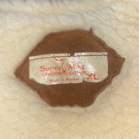 Vintage Supermex genuine leather vest size XL - Picture 6 of 13